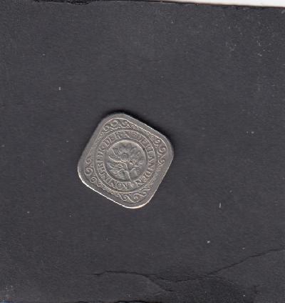 Beschrijving: 5 Cent WILHELMINA  